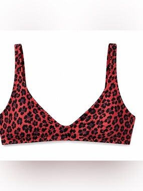 Zimmermann Leopard Print Scoop Bikini Top Size M (US 8–10)